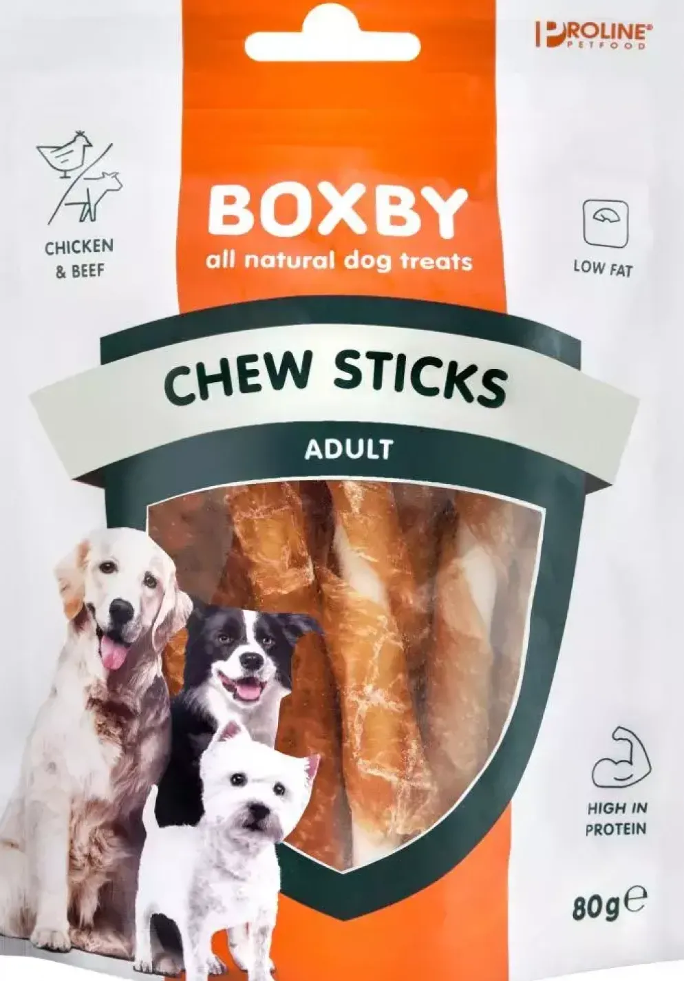 Boxby Chew Sticks kip 80 gram