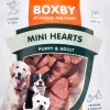 Boxby Mini Hearts kip & vis 100 gram