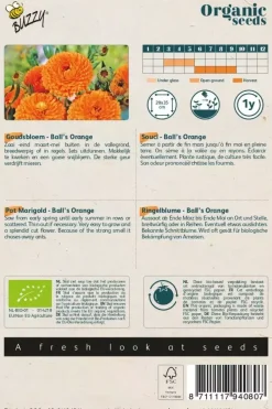 Buzzy® Calendula, Goudsbloem Ball's Orange (BIO)