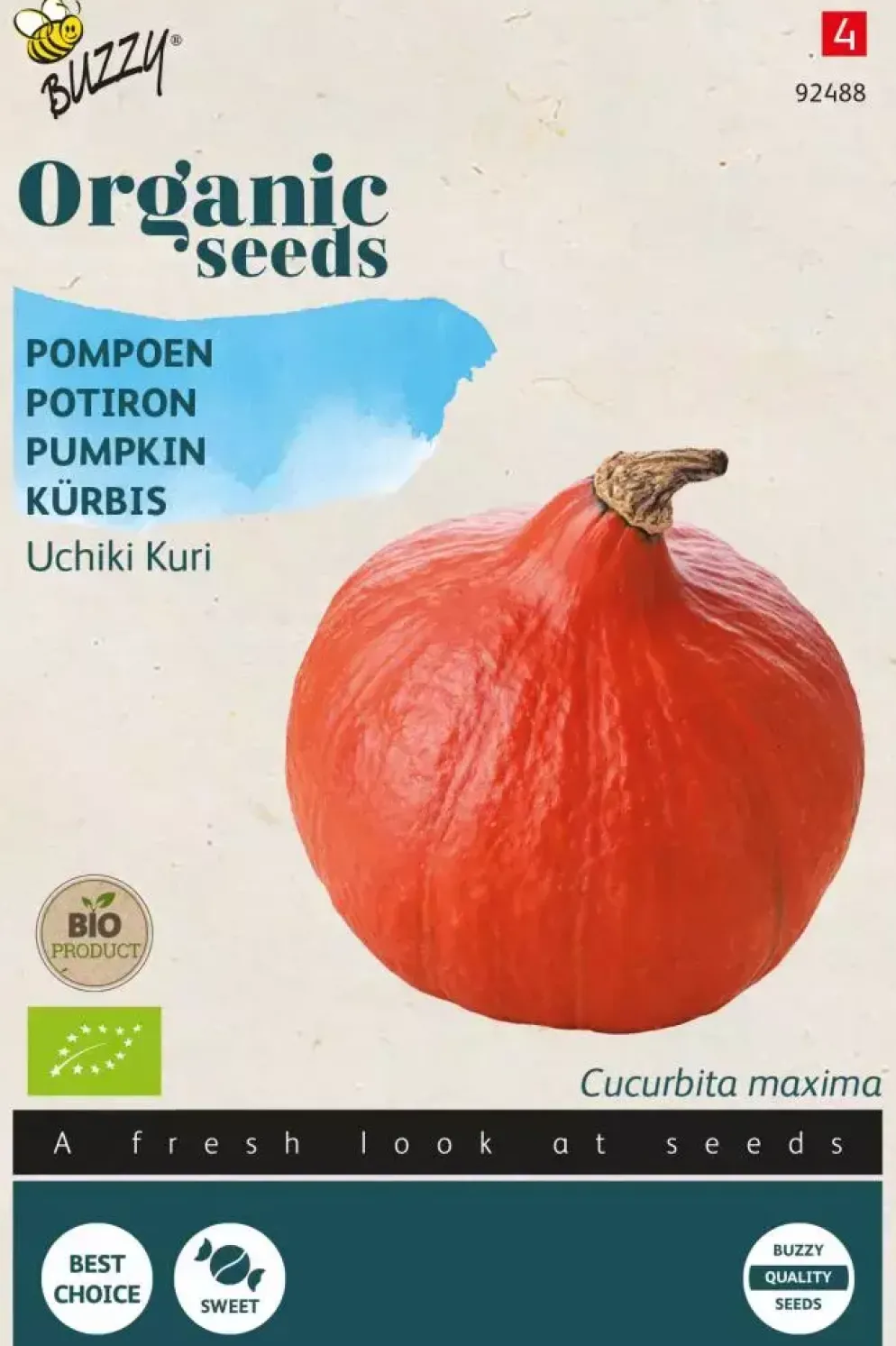 Buzzy® Pompoen Uchiki Kuri (BIO)