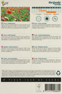 Buzzy® Zinnia dubbele Dahliabloemige mix (BIO)