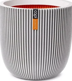 Capi nature groove nl bol bloempot 43x41 cm ivoor