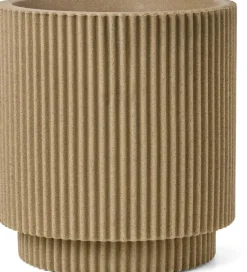 Capi nature groove nl cilinder vaas 44x46 cm beige