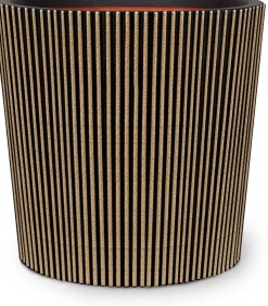 Capi nature groove nl conisch vaas 36x34 cm zwart goud