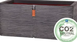 Capi nature rib nl kunststof plantenbak 73x39x32 cm antraciet