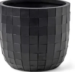Capi Pot bol blocks d24h21cm zwart