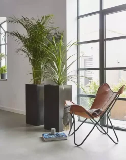 Capi Pot rechthoek Smooth NL 36x36x79 zwart