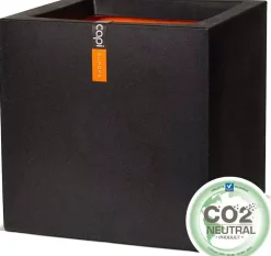 Capi urban smooth nl plantenbak square 30x30x30 cm zwart