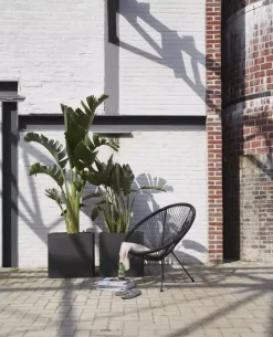 Capi urban smooth nl plantenbak square 50x50x50 cm zwart