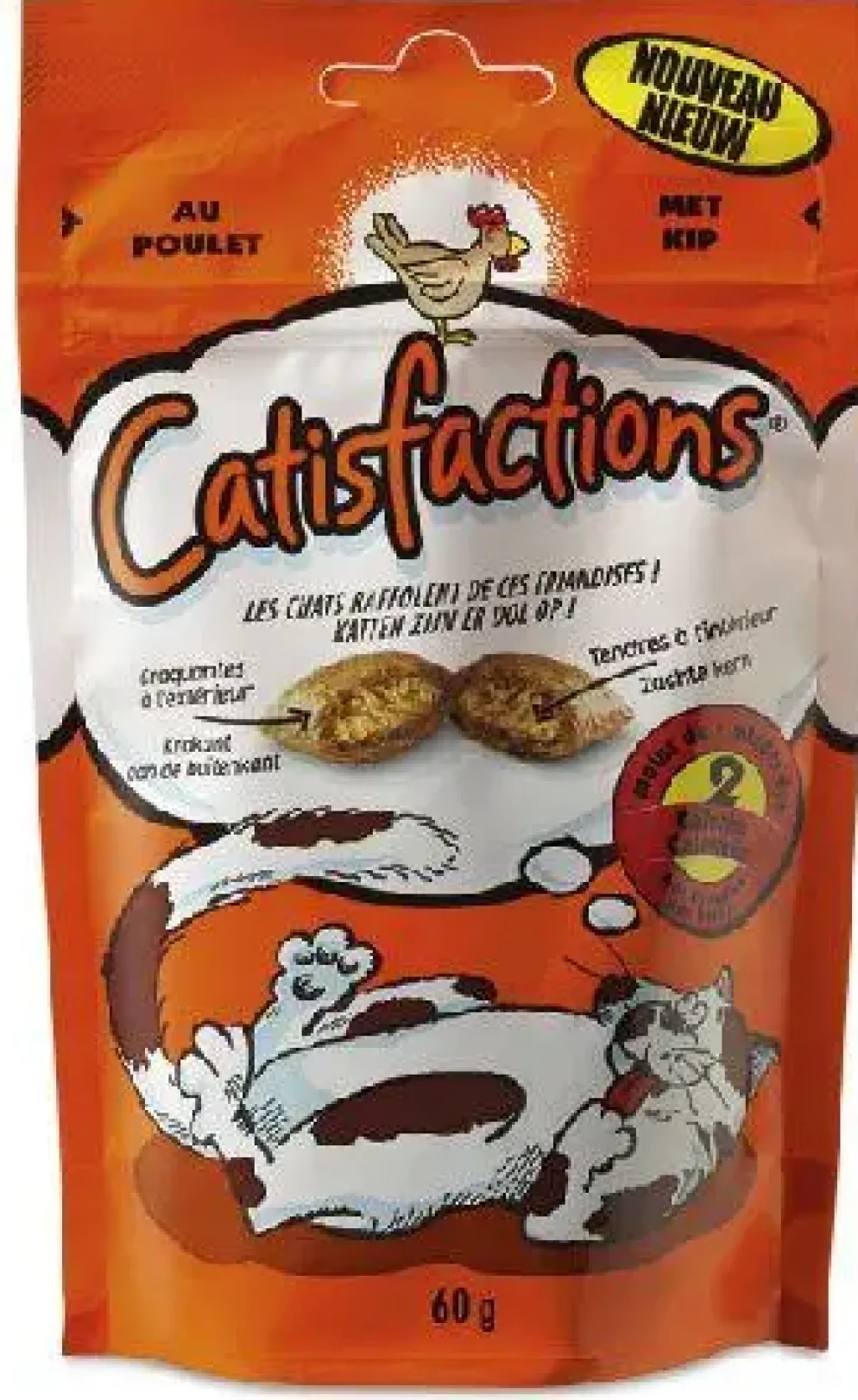 Catisfactions kattensnack kip 60g