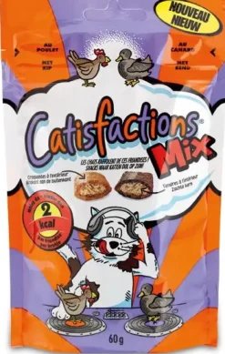 Catisfactions kattensnack kip & eend 60 g