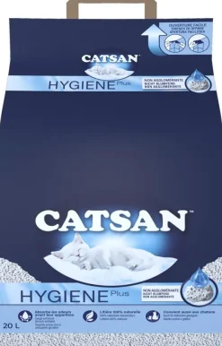 Catsan 20l Hygiene Plus – Kattenbakvulling