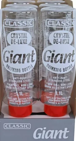 Classic drinkfontein Luxe plastic konijn, 1,1 liter