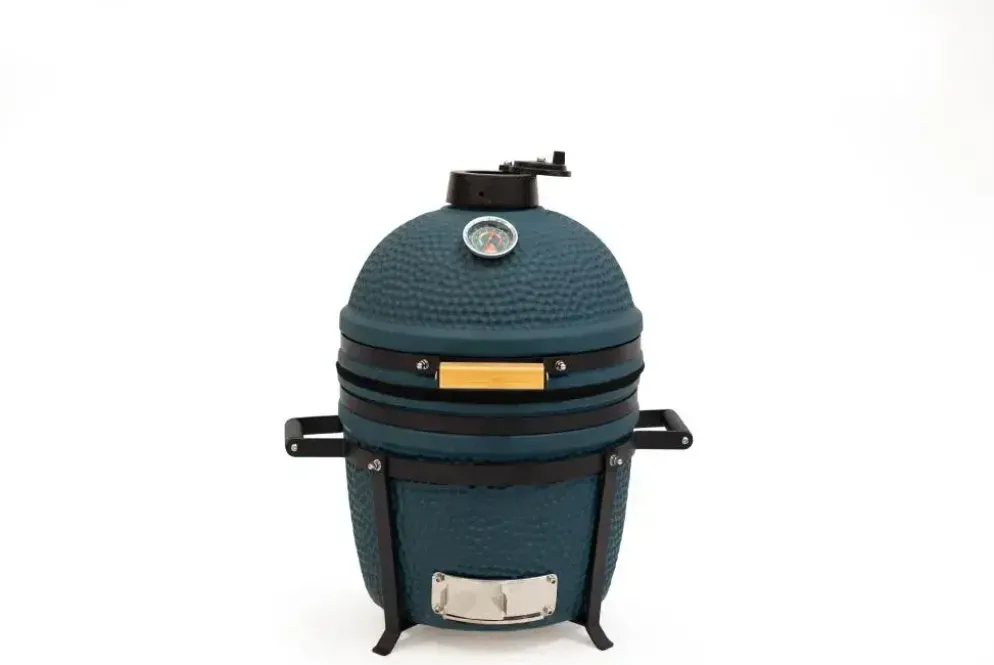Compact kamado barbecue blauw 16 inch