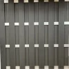 Composiet WPC schutting zwart/Alu 180x180cm