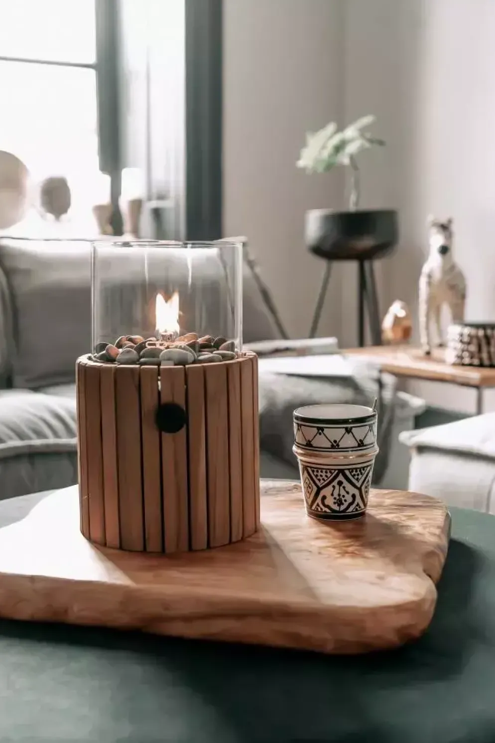 Cosi Fires gaslantaarn cosiscoop timber round