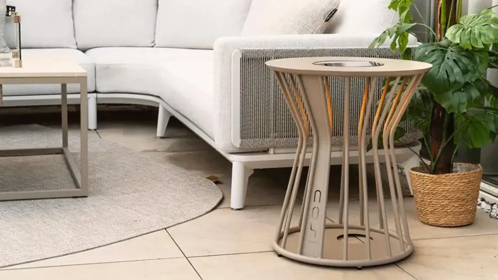 Cosilumia solar lounge tuintafel 52x60cm sandy beige