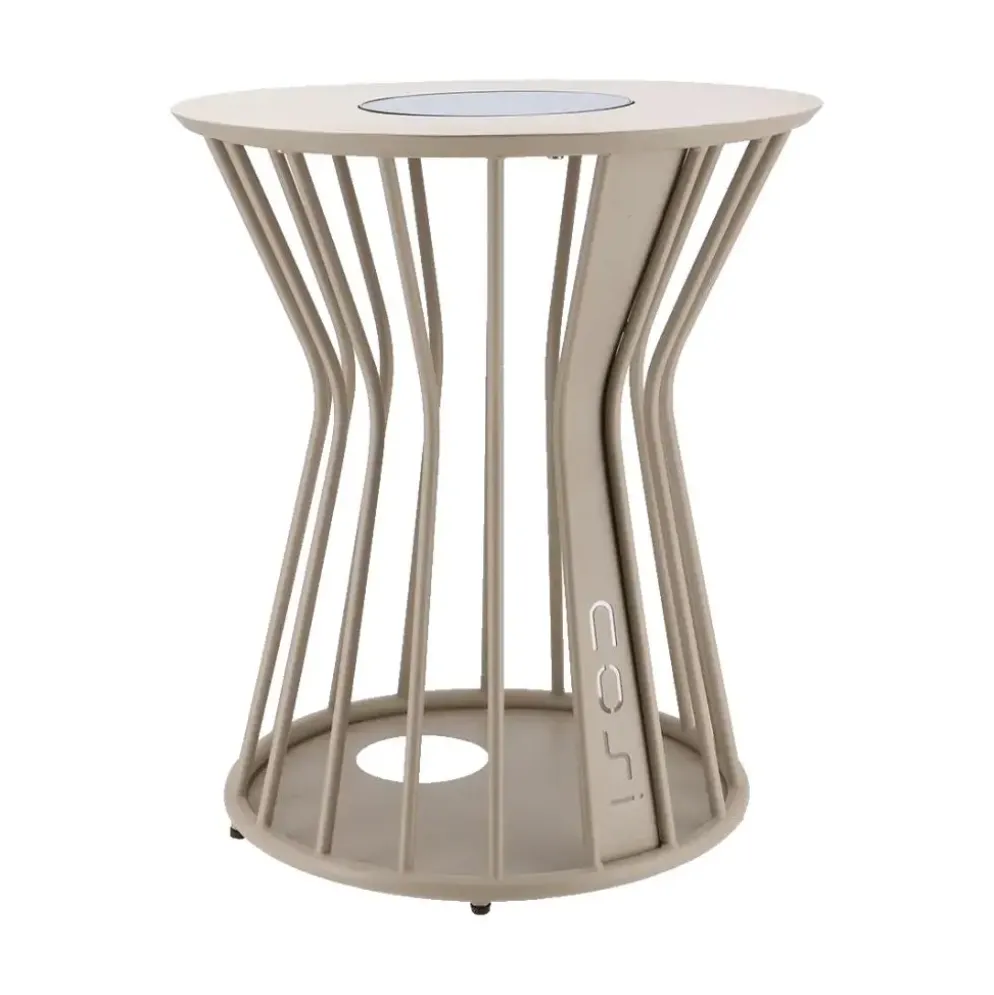 Cosilumia solar lounge tuintafel 52x60cm sandy beige