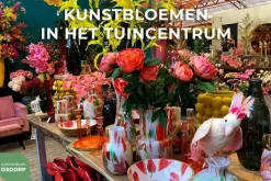 Countryfield kunstboeket tulp 40cm wit
