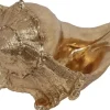 Countryfield ornament keramiek schelp 20x12.5x11.5cm goud