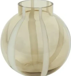 Countryfield vaas glas sweet-dori 22x21cm bruin