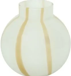 Countryfield vaas glas sweet-dori 22x21cm wit