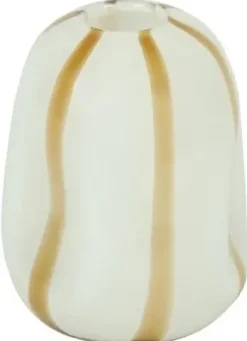Countryfield vaas glas sweet-candy 16x21cm wit