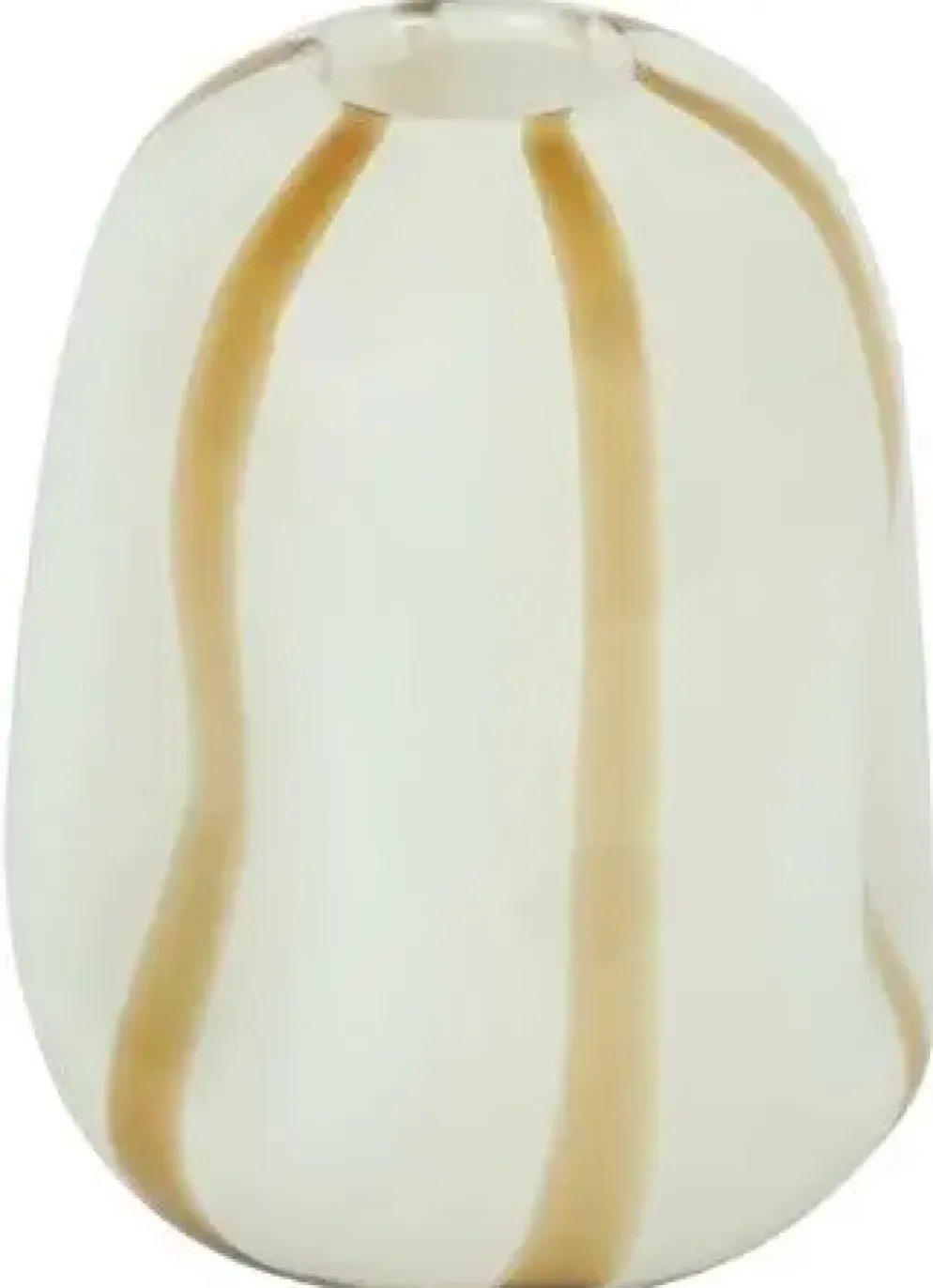 Countryfield vaas glas sweet-candy 16x21cm wit