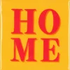 Daan Kromhout Design tegeltje keramiek home 10x10cm yellow