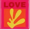 Daan Kromhout Design tegeltje keramiek love 10x10cm multi