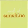 Daan Kromhout Design tegeltje keramiek sunshine 10x10cm green