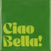 Daan Kromhout Design tegeltje keramiek ciao bella! 10x10cm green