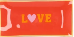 Daan Kromhout Design tegeltje glas love 20x10cm