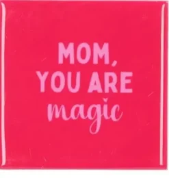 Daan Kromhout Design tegeltje mom you are magie 10x10cm pink
