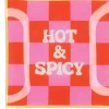 Daan Kromhout Design tegeltje glas hot & spicy 18x18cm