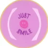 Daan Kromhout Design tegeltje glas just smile 18x18cm