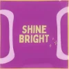 Daan Kromhout Design tegeltje glas shine bright 18x18cm