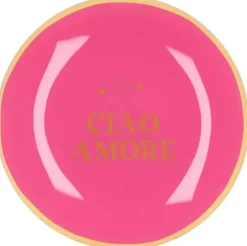 Daan Kromhout Design tegeltje glas ciao a more 18x18cm