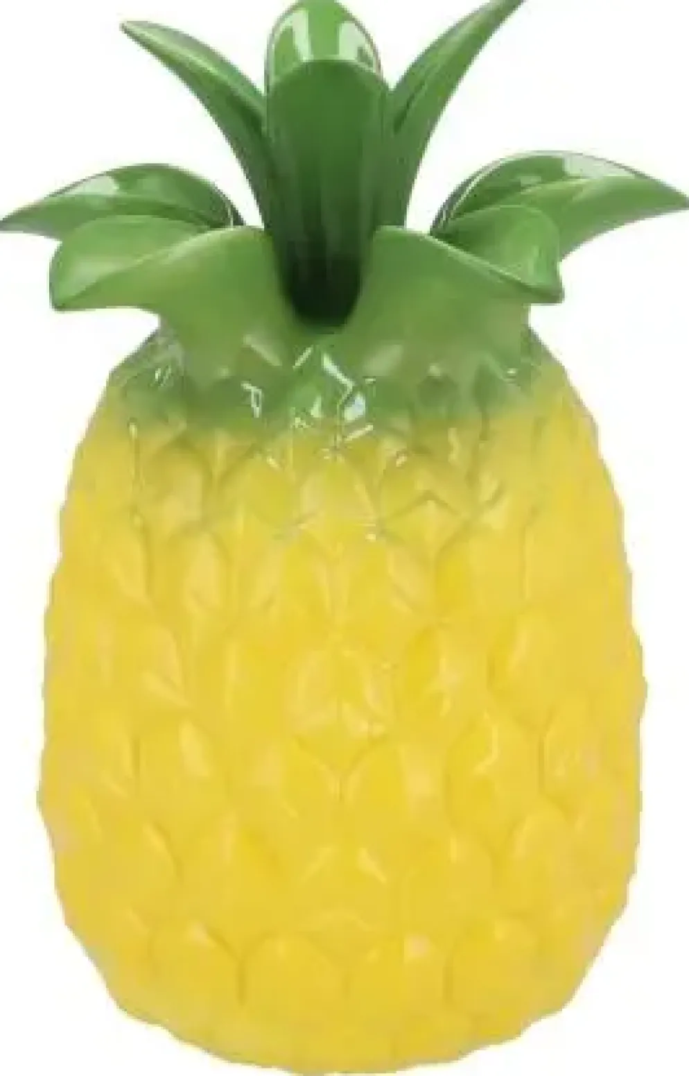 Daan Kromhout Design vaas keramiek pineapple tropical 18x28cm geel