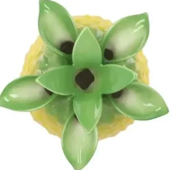 Daan Kromhout Design vaas keramiek pineapple tropical 18x28cm geel