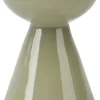 Decoris kandelaar glas deco 8x12cm groen