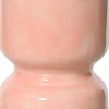 Decoris kandelaar ijzer deco 10.5x15cm roze