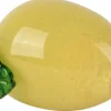 Decoris ornament glas citroen 10.5x5.5x5.5cm geel
