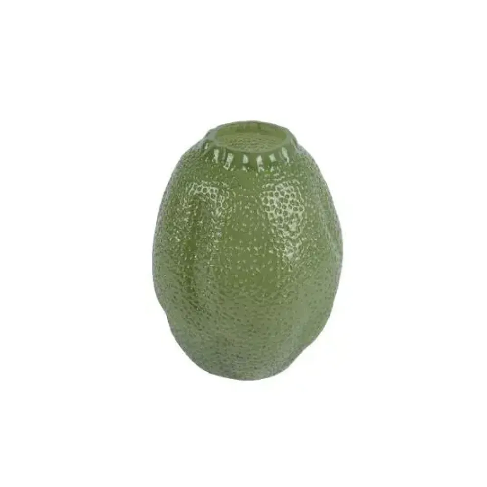 Decoris vaas glas deco 19x24cm groen