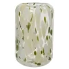 Decoris vaas glas lea 15.5x32cm crème