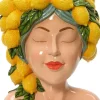 Decoris vaas polyresin citrus 19.5x17x23cm multi