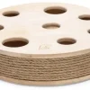 Designed by Lotte kattenspeelgoed Raya hout 31x31x7cm bruin