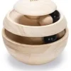 Designed by Lotte kattenspeelgoed Neya hout d16h16cm bruin