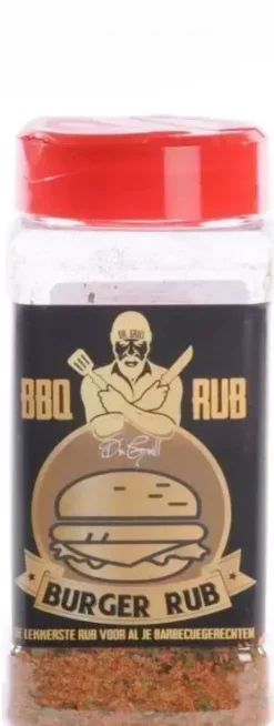 Dr. grill barbecue rub burger