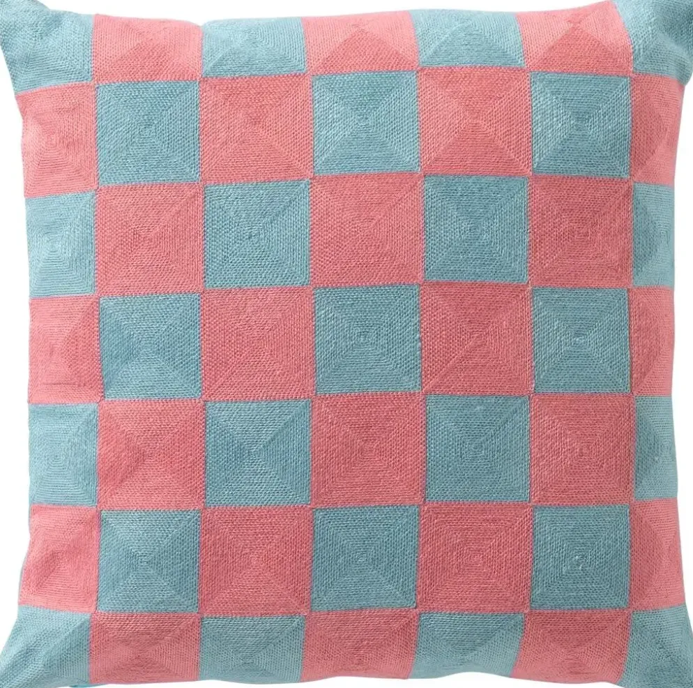 Dutch Decor kussen cristal 45x45cm aqua splash
